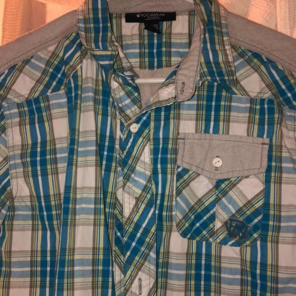 Boys Rocawear button‎ down shirt